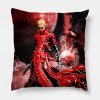 Trigun Badlands Vash Throw Pillow Official Trigun Merch