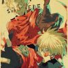 TRIGUN STAMPEDE Poster Japanese Classic Anime Kraft Paper Wall Decoration Cafe Bedroom Living Room Aesthetics Rimless 4 - Trigun Merch