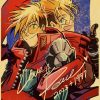 TRIGUN STAMPEDE Poster Japanese Classic Anime Kraft Paper Wall Decoration Cafe Bedroom Living Room Aesthetics Rimless 7 - Trigun Merch