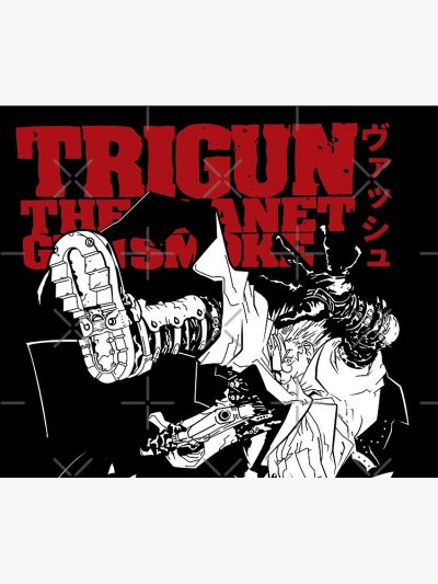 Trigun Gunsmoke Black Tapestry Official Trigun Merch