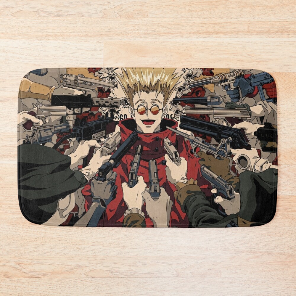 Trigun Vash The Stampede Dual Bath Mat Official Trigun Merch