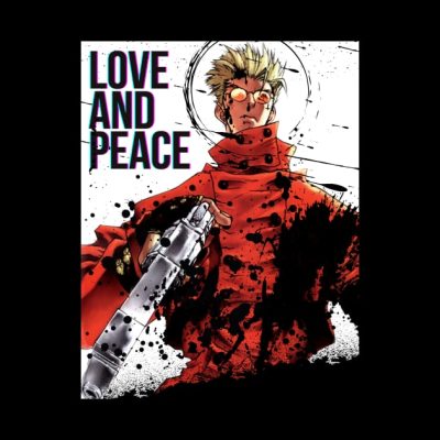 Love And Peace Throw Pillow Official Trigun Merch