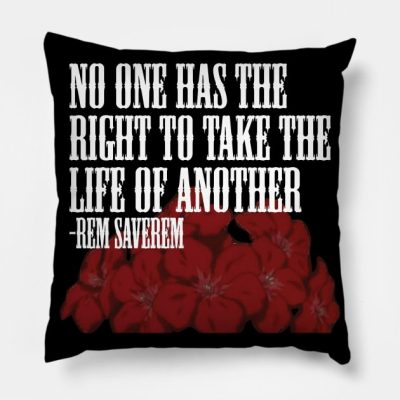 Rems Admonition White Throw Pillow Official Trigun Merch