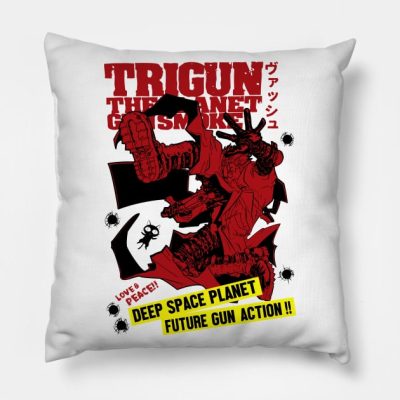 Vash The Human Typhoon Throw Pillow Official Trigun Merch