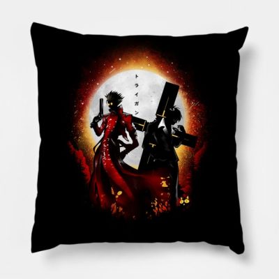 Million Double Dollar Wanted Throw Pillow Official Trigun Merch