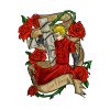 Stampede Banner Throw Pillow Official Trigun Merch