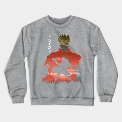 Classic Vash The Stampede Graphic Crewneck Sweatshirt Official Trigun Merch