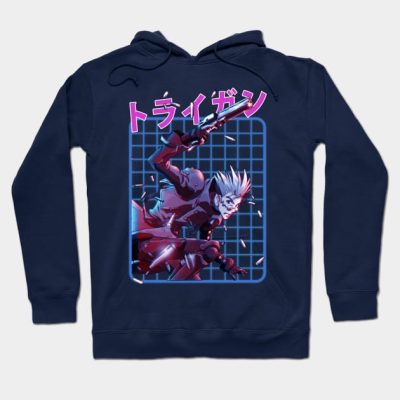 Vintage The Stampede Funny Men Hoodie Official Trigun Merch