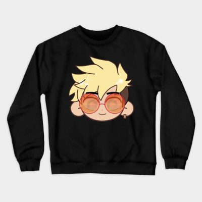 Cookie Chibi Head Stampede Vash Trigun Crewneck Sweatshirt Official Trigun Merch