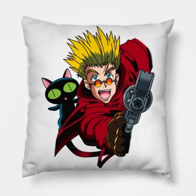 Vash The Humanoid Typhoon Throw Pillow Official Trigun Merch