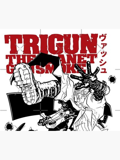 Trigun Gunsmoke White Tapestry Official Trigun Merch