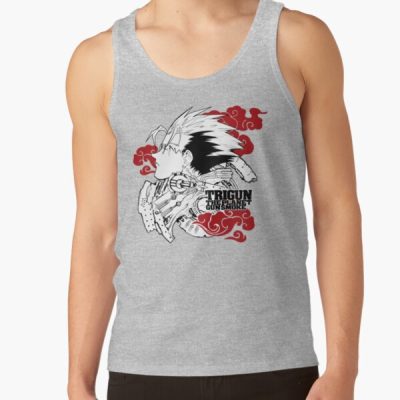 Cloud Trigun Head Black Tank Top Official Trigun Merch