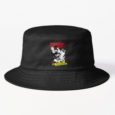 Stampede Black Art Bucket Hat Official Trigun Merch