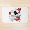 White Cloud Trigun Head Black Bath Mat Official Trigun Merch