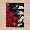 Trigun Gunsmoke Black Throw Blanket Official Trigun Merch