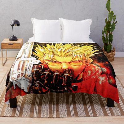 Trigun Vash The Stampede Throw Blanket Official Trigun Merch