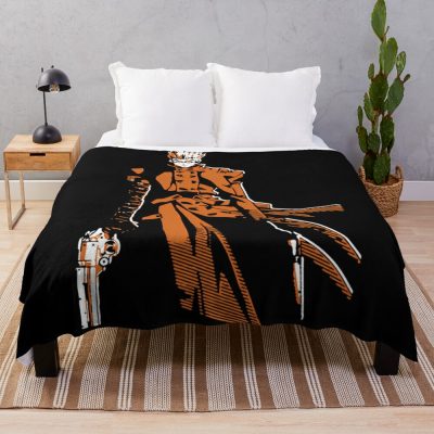 Trigun Retro Vintage Throw Blanket Official Trigun Merch