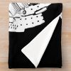 Cloud Trigun Head Black Throw Blanket Official Trigun Merch