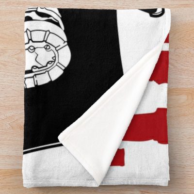 Trigun Gunsmoke White Throw Blanket Official Trigun Merch