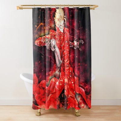 Trigun Vash The Stampede Shower Curtain Official Trigun Merch