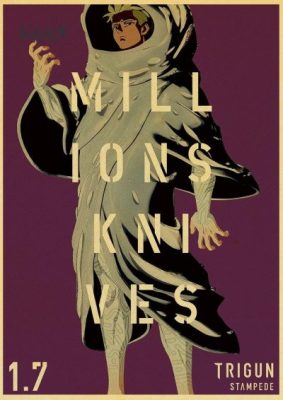 Trigun Millions Knives Classic Decorating Poster