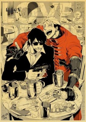 Trigun Nicholas D. Wolfwood And Vash The Stampede Home Decor Poster