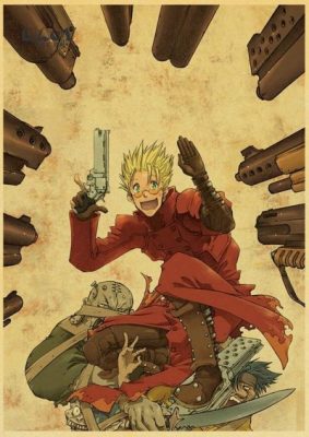 Trigun Vash The Stampede Gun Kraft Paper Home Decor Poster